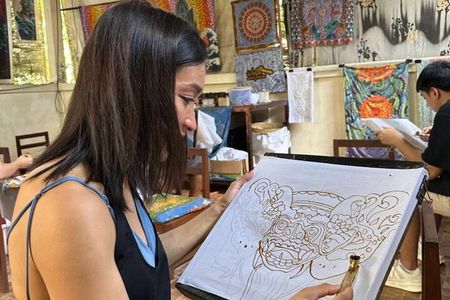 Private Bali Batik Class, Temple and Waterfall Tour