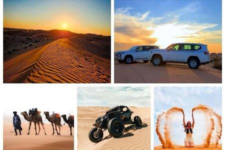 "Doha Desert : Safari, Sandboarding, Camel Ride & Inland Sea"