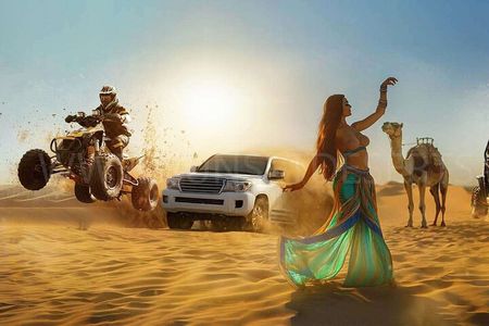 Private 4x4 Desert Safari With Dune Bashing, Camel Ride & BBQ