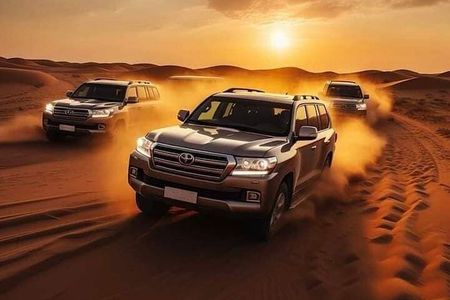 Evening Dune Bashing and Camel Ride in Dubai with BBQ Dinner