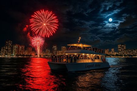 Waikiki Friday Fireworks Boat Cruise from Oahu