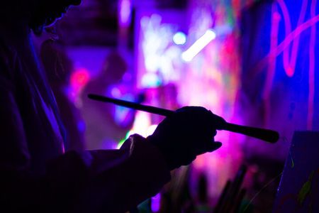 NEON Starry Night Sip and Paint Experience 