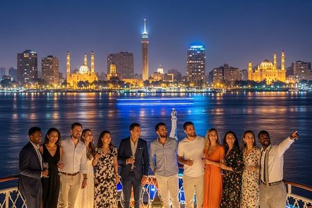 Premium Nile Dinner Cruise with Private Transfer&Insurance –Cairo