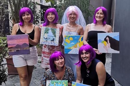 Art worshop with aperitif in Naples