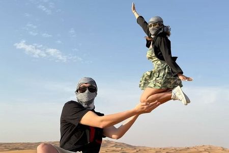 Evening Desert Safari ,Dune Bashing ,Camel Ride ,Sandboarding