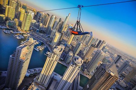 Dubai Marina Zipline Thrill by XLine Includes Photos and Video
