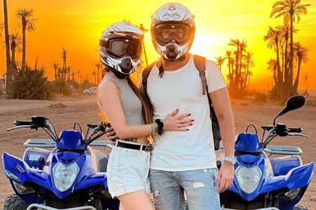 Agafay Desert: Dinner and Show with Quad Bike & Sunset Camel Ride