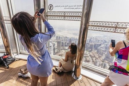 Dubai City Tour with Burj Khalifa At The Top Entry from Abu Dhabi
