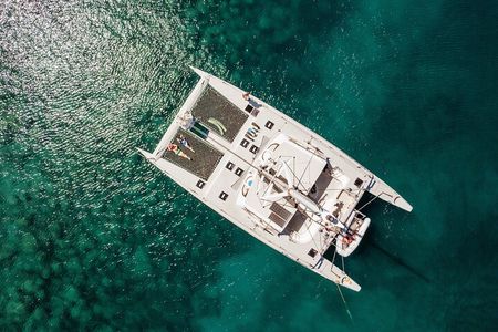Two Islands, One Paradise: Full-Day Catamaran from Port Zante
