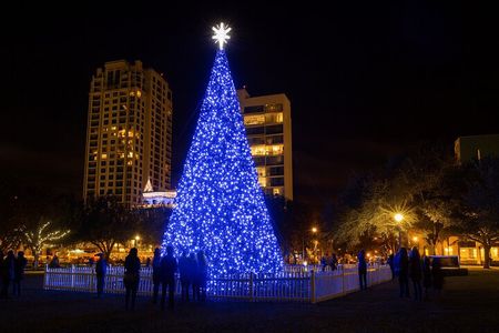 Holiday Lights Golf Cart Ride in Downtown St. Petersburg
