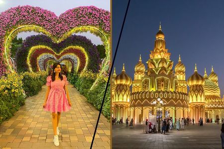 Miracle Garden and Global Village Private Tour - Dubai