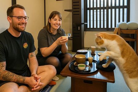 Private Tea Ceremony at Kyoto Cat Sanctuary – Ethical Retreat