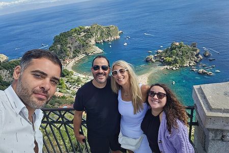From Messina Taormina Castelmola and beautiful island beach