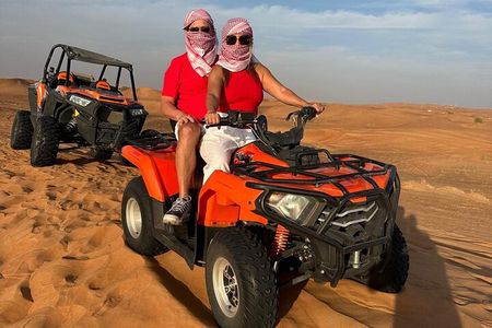 VIP Desert Safari Dubai with Quad bike Camel Riding BBQ Dinner