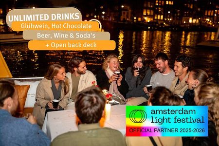 Amsterdam: heated Light Festival Cruise | Incl. Drinks Option