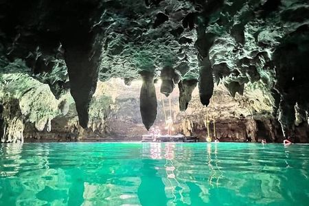 Cenote La Noria Tour + Jewelry Shopping Tour + Tequilera