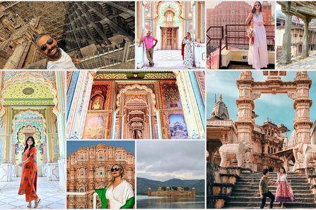 Jaipur Amer Fort, Jal Mahal & Stepwell Private Half-Day Tour