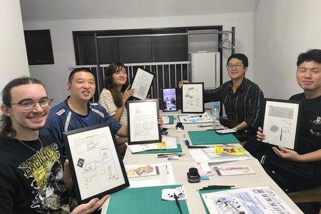 Manga Drawing Workshop in Tokyo and Manga History