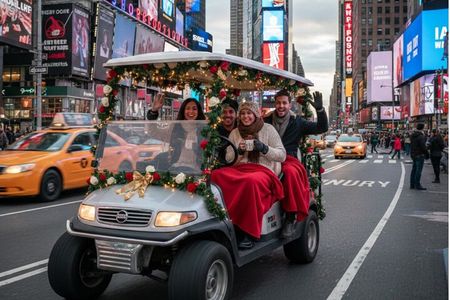 NYC: New York Christmas & Landmarks Guided City Tour by E-Cart