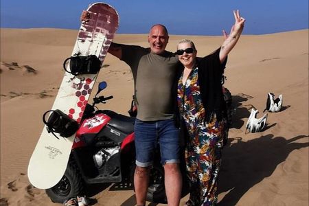 Agadir ATV Quad Bike & Sandboarding: Beach, Dunes & Local Snacks