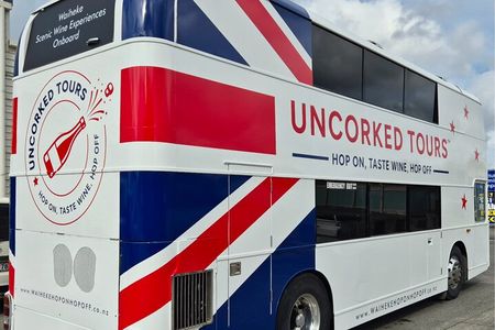 Waiheke Island: Uncorked Hop on Hop off with wine and food incl