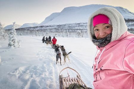 Small Group Wilderness Husky Sledding 2h from Tromsø (car needed)