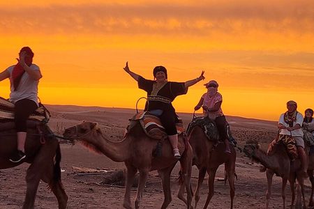 Marrakech Agafay Desert : Camel Ride Sunset and Dinner Show 
