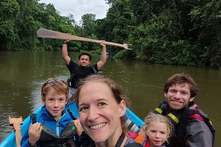 3-hour canoe tour through Tortuguero National Park