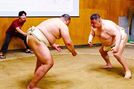 Osaka Sumo Experience with Live Show and Audience Challenge