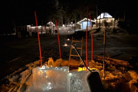Private Traditional Sauna, Ice Dip and Dinner in the Wilderness 