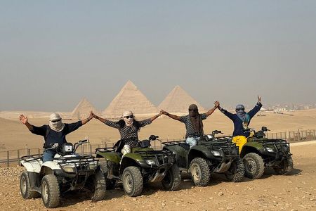 Giza Pyramids Quad Bike Ride with Desert Views