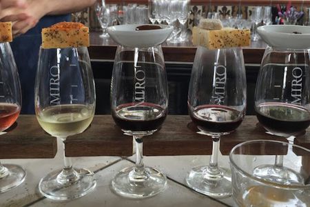  Waiheke 'FLAVOURS' of lunch Wine Oil Beer Spirits max 11 clients