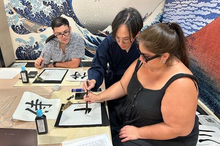 Calligraphy Fan Workshop at a 50-Year-Old Craft Shop in Hiroshima