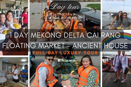 1-Day Mekong Delta Cai Rang Floating Market-Ancient House-Pancake