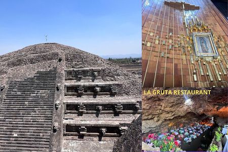 Pyramids + Cave Restaurant + Guadalupe's Basilica Private Tour