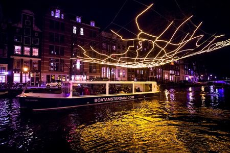 Amsterdam Light Festival Canal Cruise - Mulled Wine Included