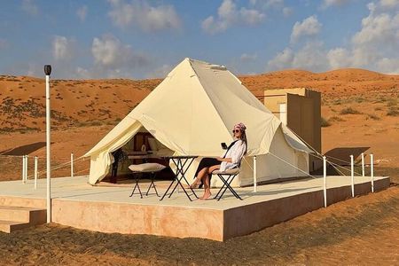 Private Desert Overnight Camp with Wadi Shab Adventure-2Days Trip