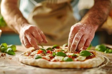 Pizza and Cannolo Making by the Sea