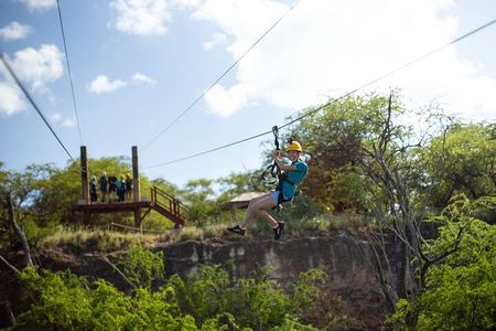 6 Zipline Tour at Coral Crater Adventure