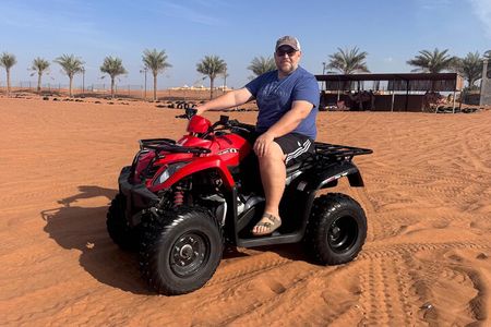 Dubai Quad Bike Desert Safari With BBQ Dinner & Camel Ride