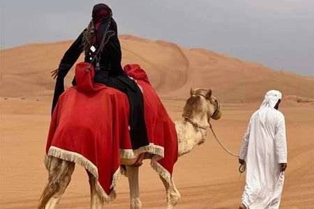 Dubai Morning Safari Tour, Camel, Falcon & Sand Boarding