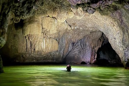 Night Time Charco Azul and Arenales Cave and Waterfall Adventure