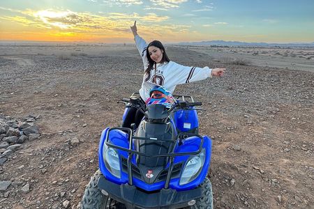 Marrakech Quad Bike Activity in desert palmeraies grove