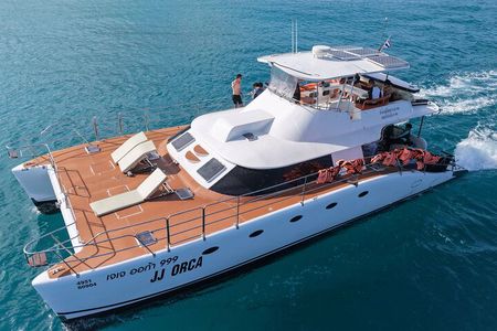 Half Day Coral Island Premium Yacht Tour with Sunset Dinner