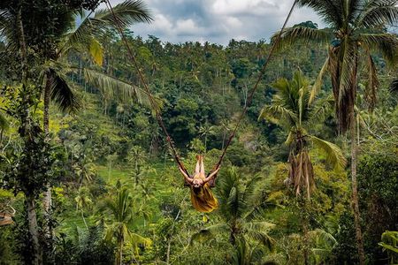 Bali Swing and White Water Rafting in Ubud with return Transport