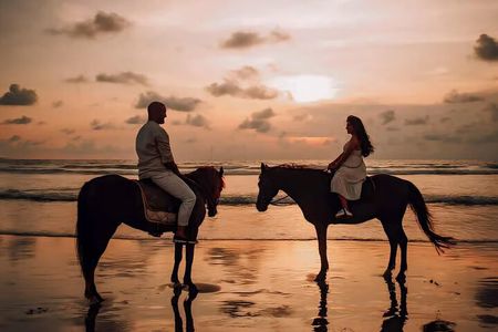 Bali Beach Horse Riding combo with waterfall All Inclusive 