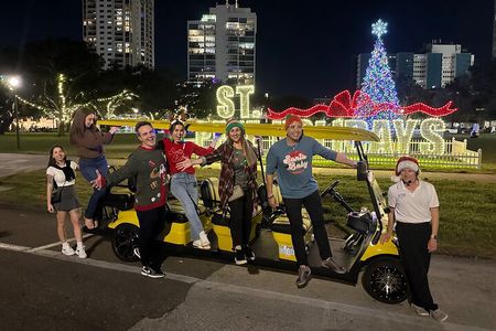 Christmas Lights Wonderland St. Pete Golf Cart Tour
