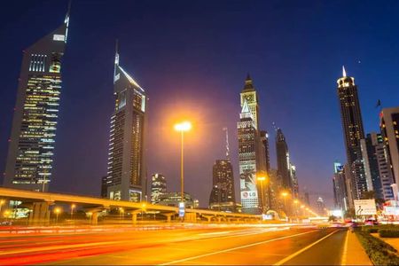 Night Dubai City Tour with VIP Dinner Cruise Russian Group 