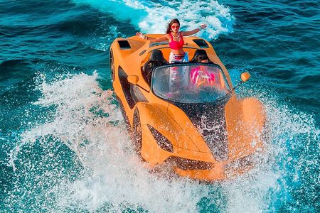 Zanzibar JetCar ride with drone video and transfer included