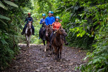 Arenal Horseback Riding to La Fortuna Waterfall 